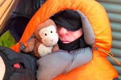 05A The Temperature Dropped When The Sun Went Behind The Ridge And We Slept In Sleeping Bags With Eye Shades From The Sun At Mount Vinson Low Camp